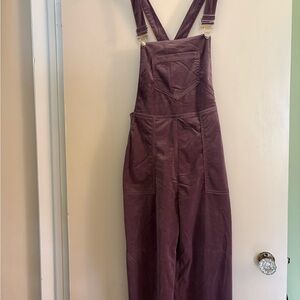 Kori Corduroy Overalls in Plum
